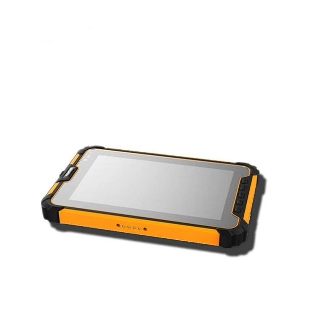 tablet imħatteb bi skaner tal-barcode